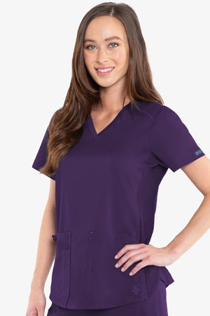 7459 V-NECK SHIRTTAIL TOP (Size: 2X-5X)